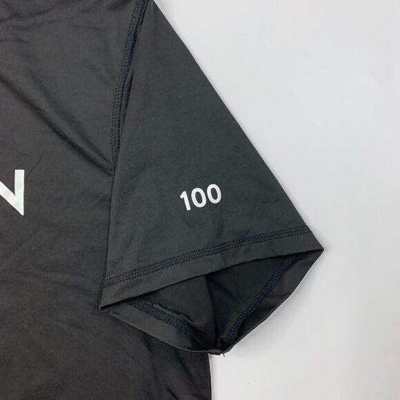 Peloton T Shirt Mens L Large Black Stretch Moisture Wicking Century Club Cycling - Picture 7 of 12